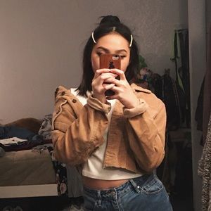CORDUROY CROPPED JACKET